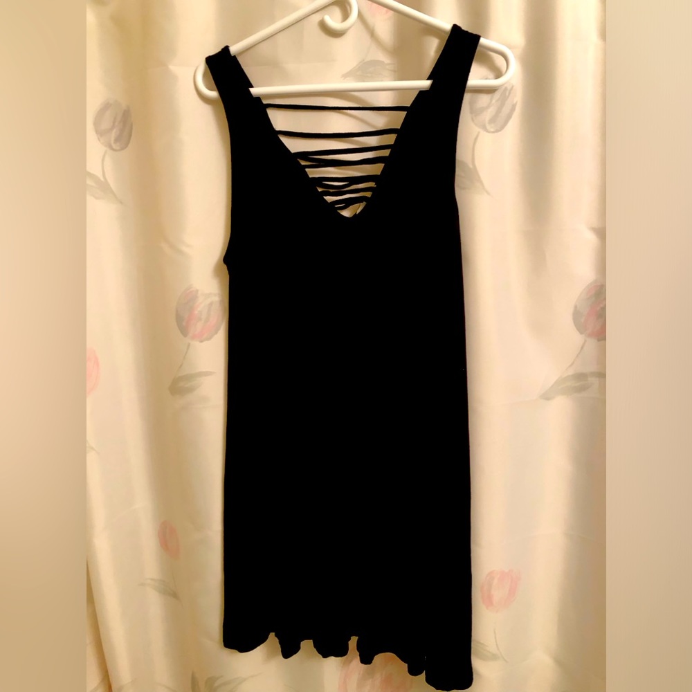 SOCIALITE SZ L Slinky BLACK Cocktail Dress